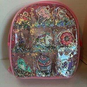 The Childrens Place Girls Pink Shakey Unicorn Mini Backpack Retails $32.95.